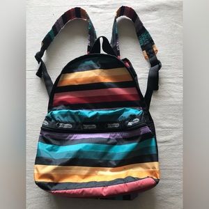 BACKPACK! LeSportsac Classic Route Backpack-Exc condition-water resistant nylon